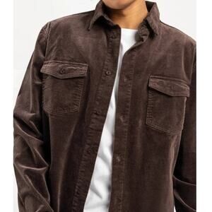 Roman VTG Corduroy Mens XXL 100%Cotton Shirt Brown Shacket Grunge Outerwear